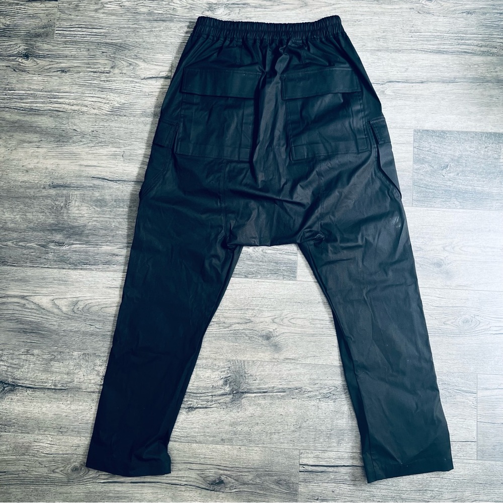 *SOLD* Rick Owens, Fogachine SS2022 Cargo Long, Black, EU 48 (US 34” waist) - Picture 3 of 7